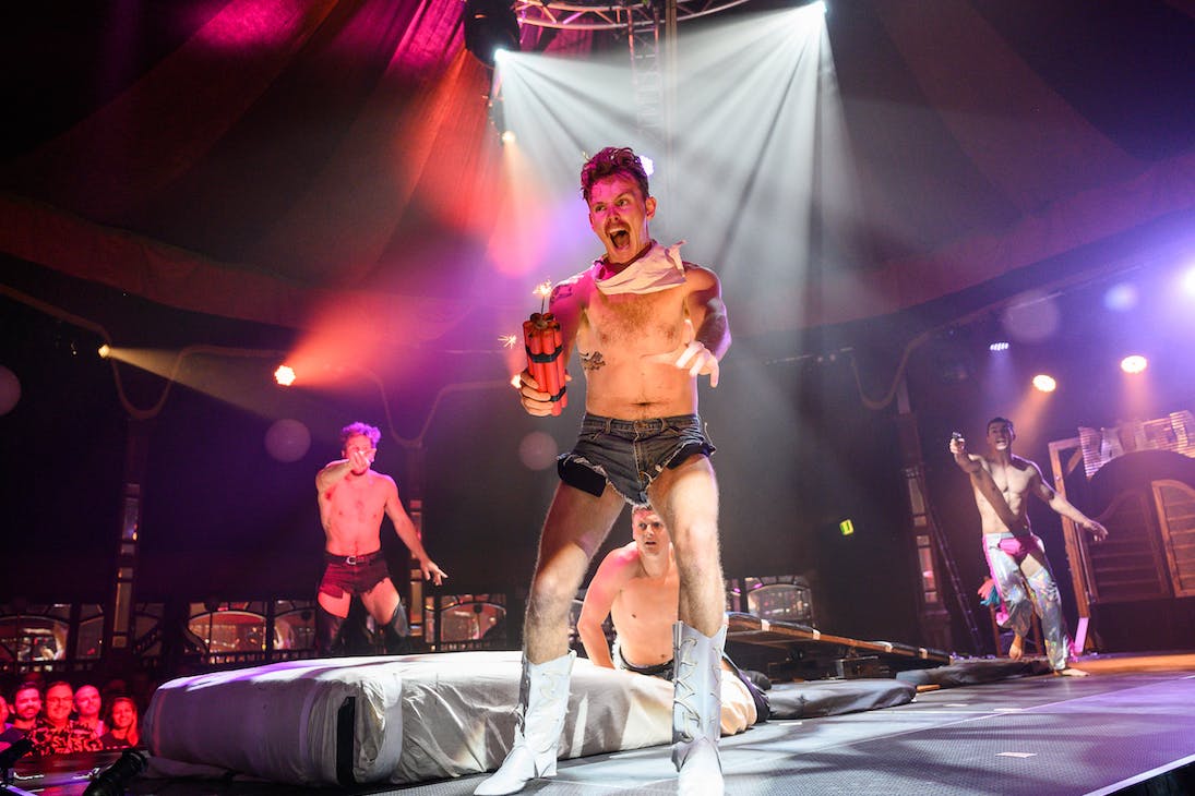 RAILED performing on stage